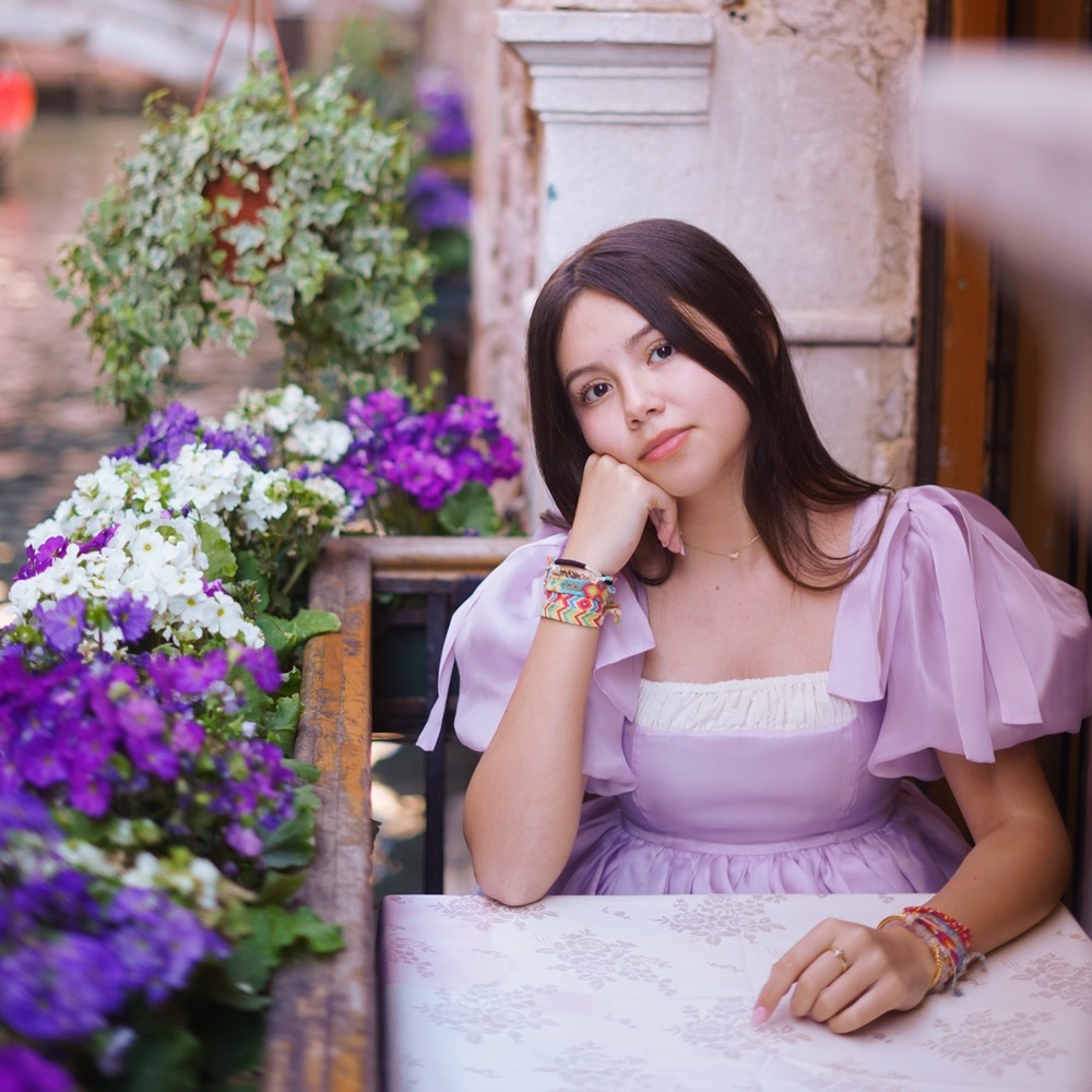 Lavender puff dress